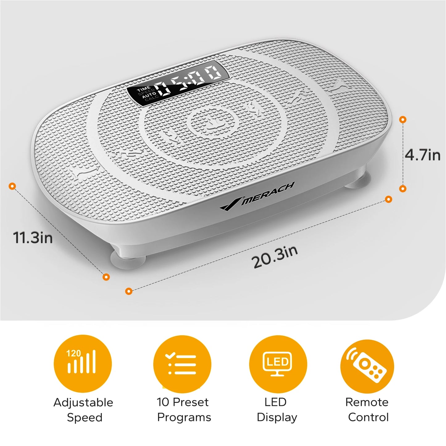MERACH Vibration Plate CV30 Exercise Machine For Full Body Workout