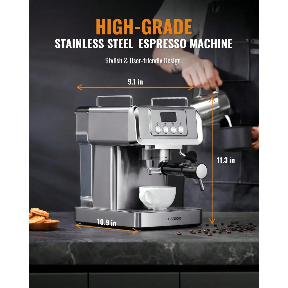 Espresso Machine 20 Bar With Milk Frother Steam Wand