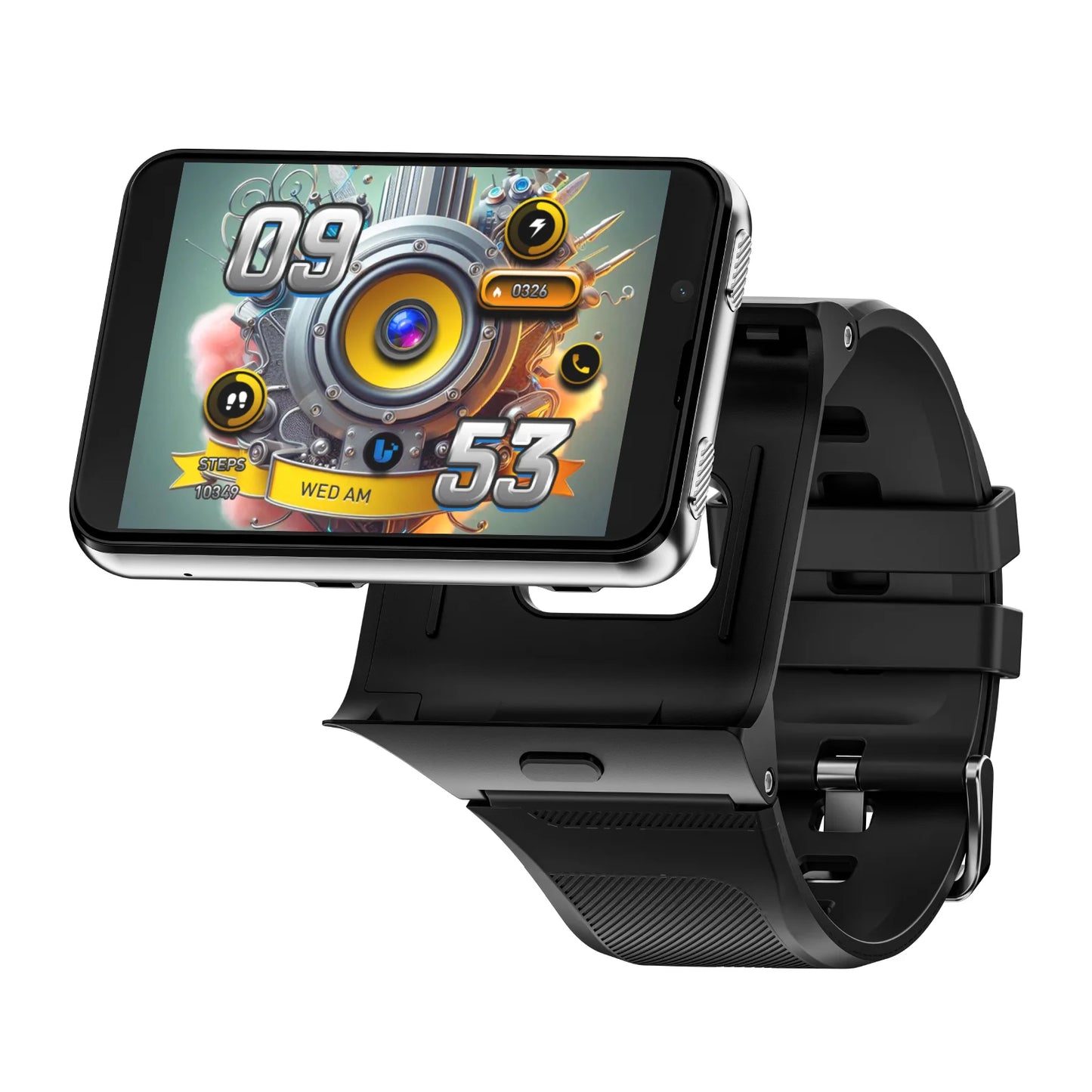 LOKMAT APPLLP Max Detachable Strap Android Smartwatch 4G Dual Camera