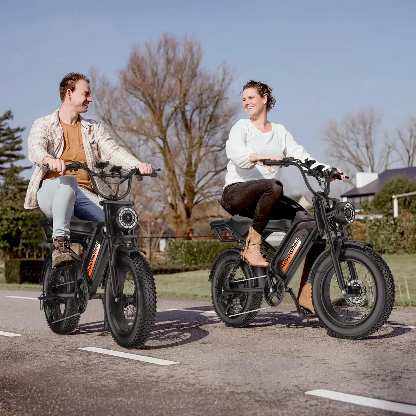 AOVOWHEEL AW2PRO Electric Bike 1500W Fat Tire 70 Miles Range