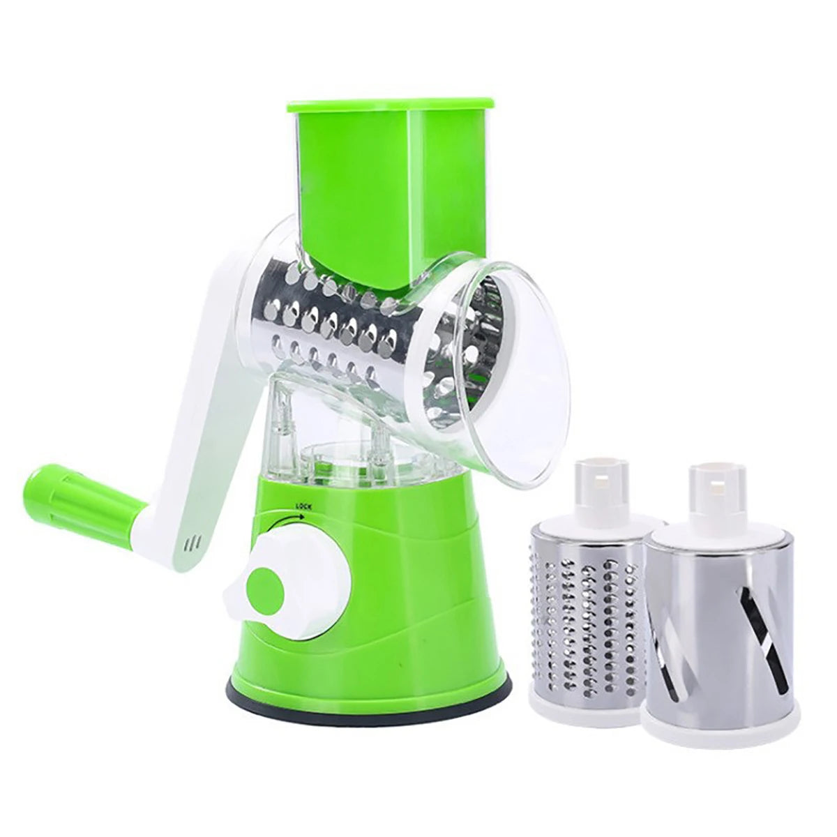AEHOME Vegetable Slicer Shredder Tool Three Drum Manual Grater