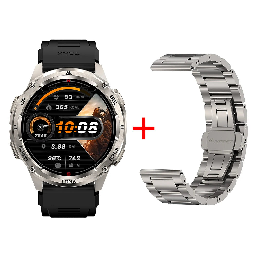KOSPET Tank T3 Ultra 2 GPS Smartwatch with Barometer