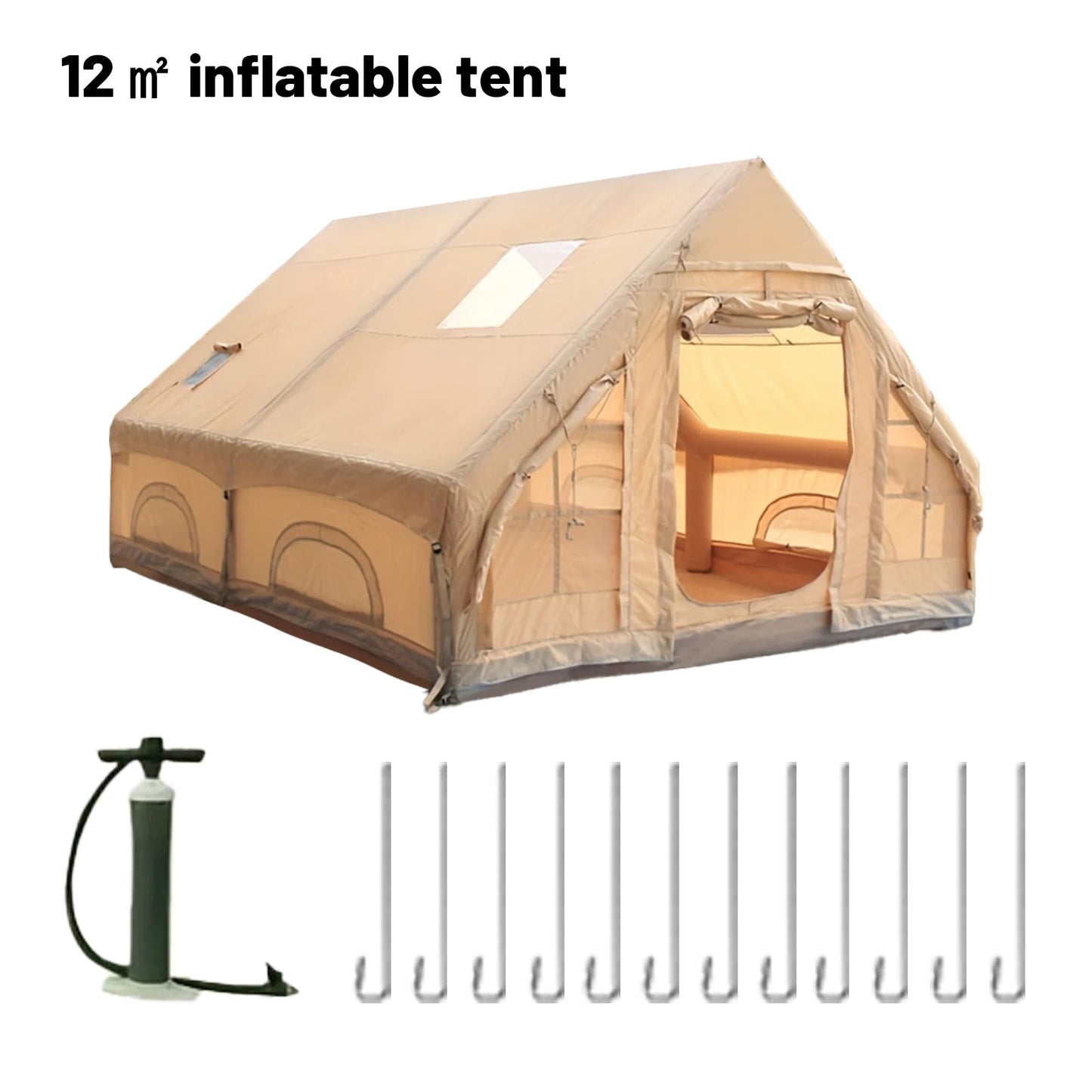 Pakicetus Inflatable Camping Tent With Quick Setup Air Frame
