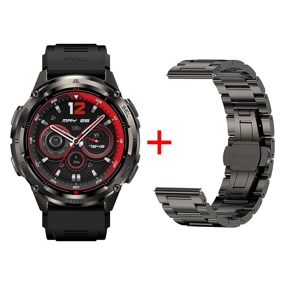 KOSPET Tank T3 Ultra 2 GPS Smartwatch With Altimeter Barometer