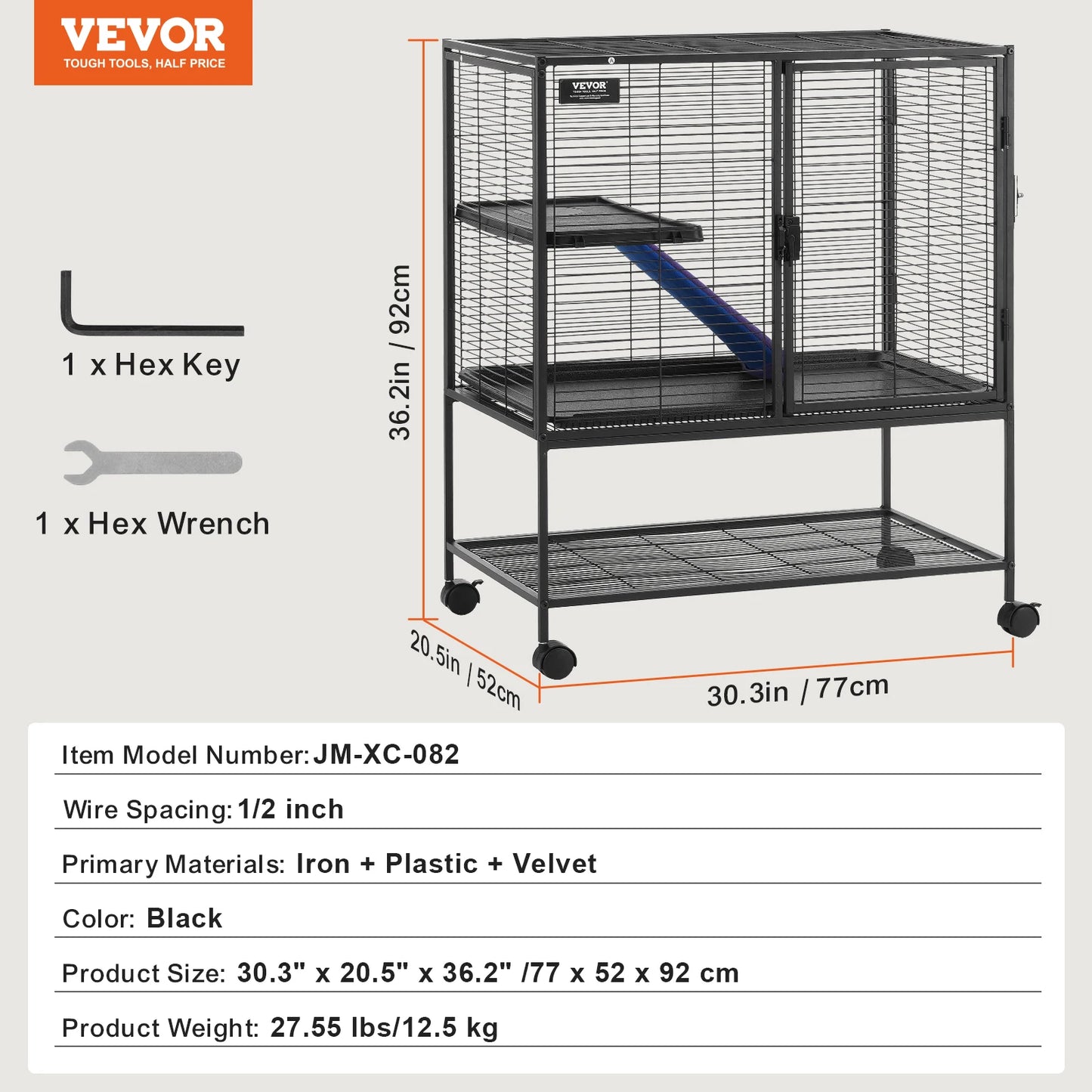 SucceBuy Ferret Cage 4 Tier Critter Nation Cage For Rodents