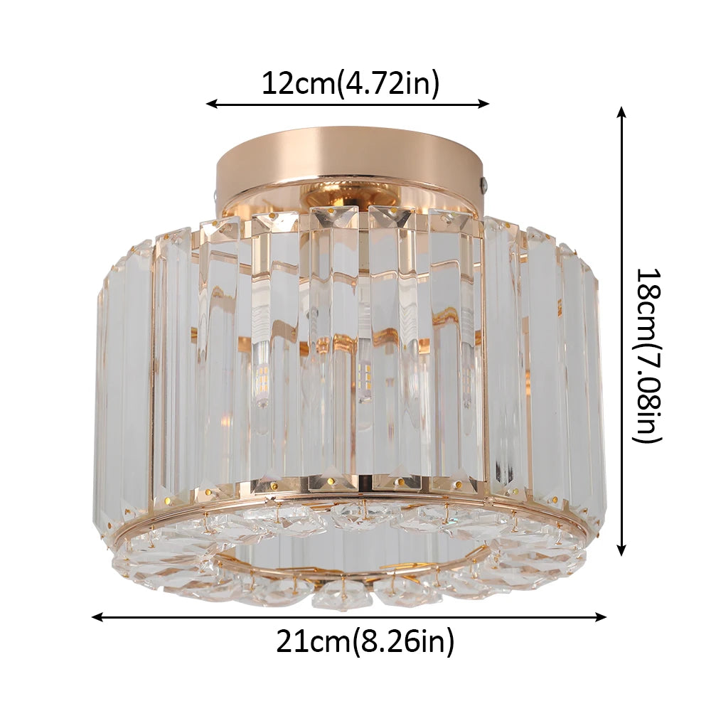GreeLustr Modern Pendant Light Crystal Chandelier For Living Room