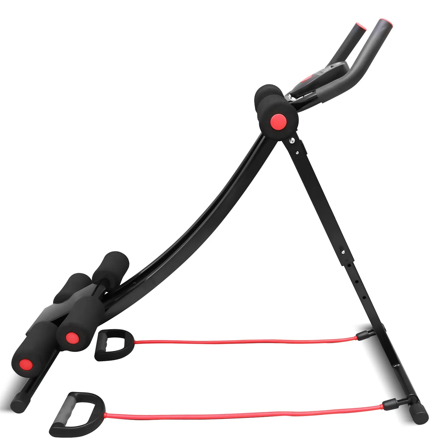 Foldable Ab Machine For Home Gym LCD Display 440 Lbs