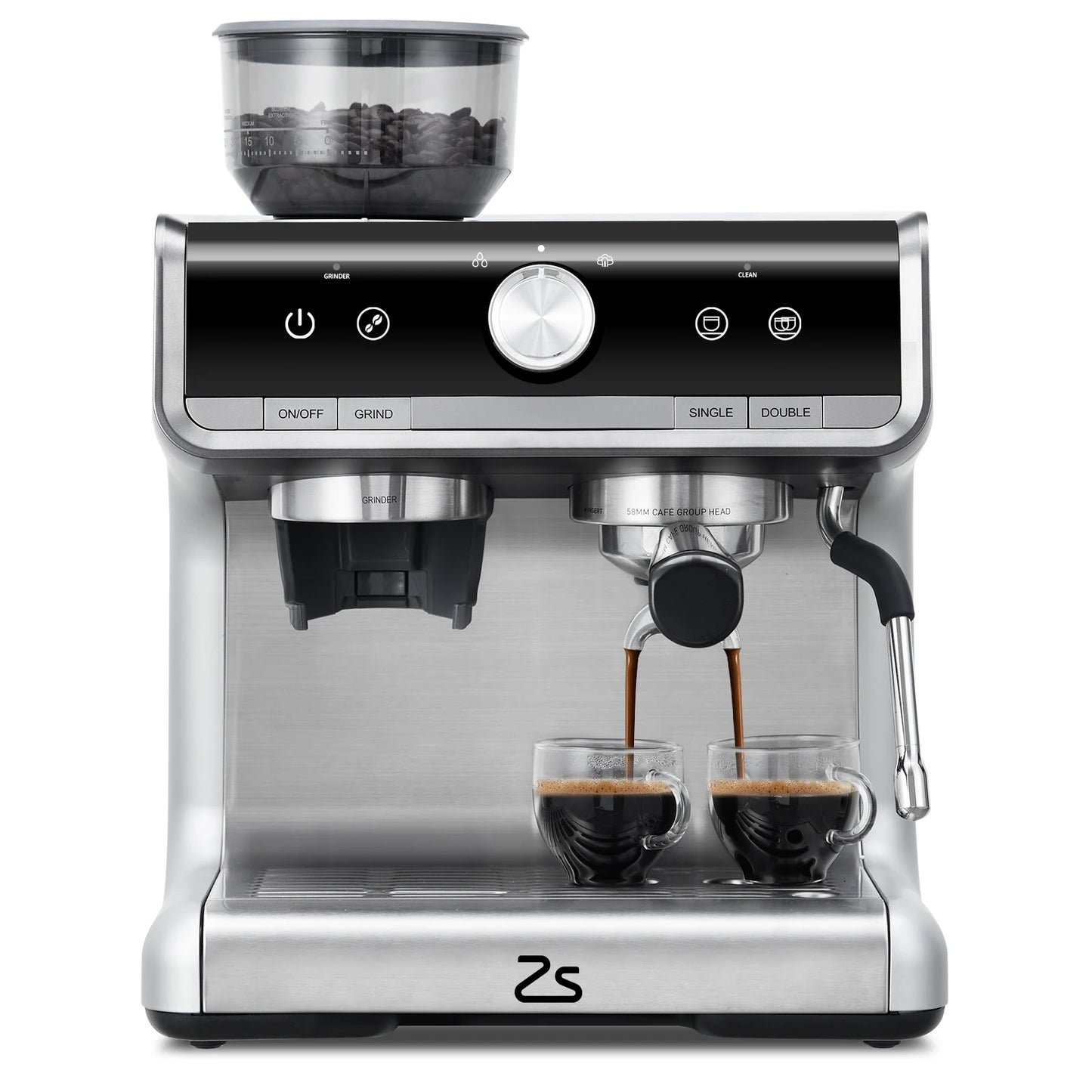 Acekool Espresso Machine With Grinder And Milk Frother