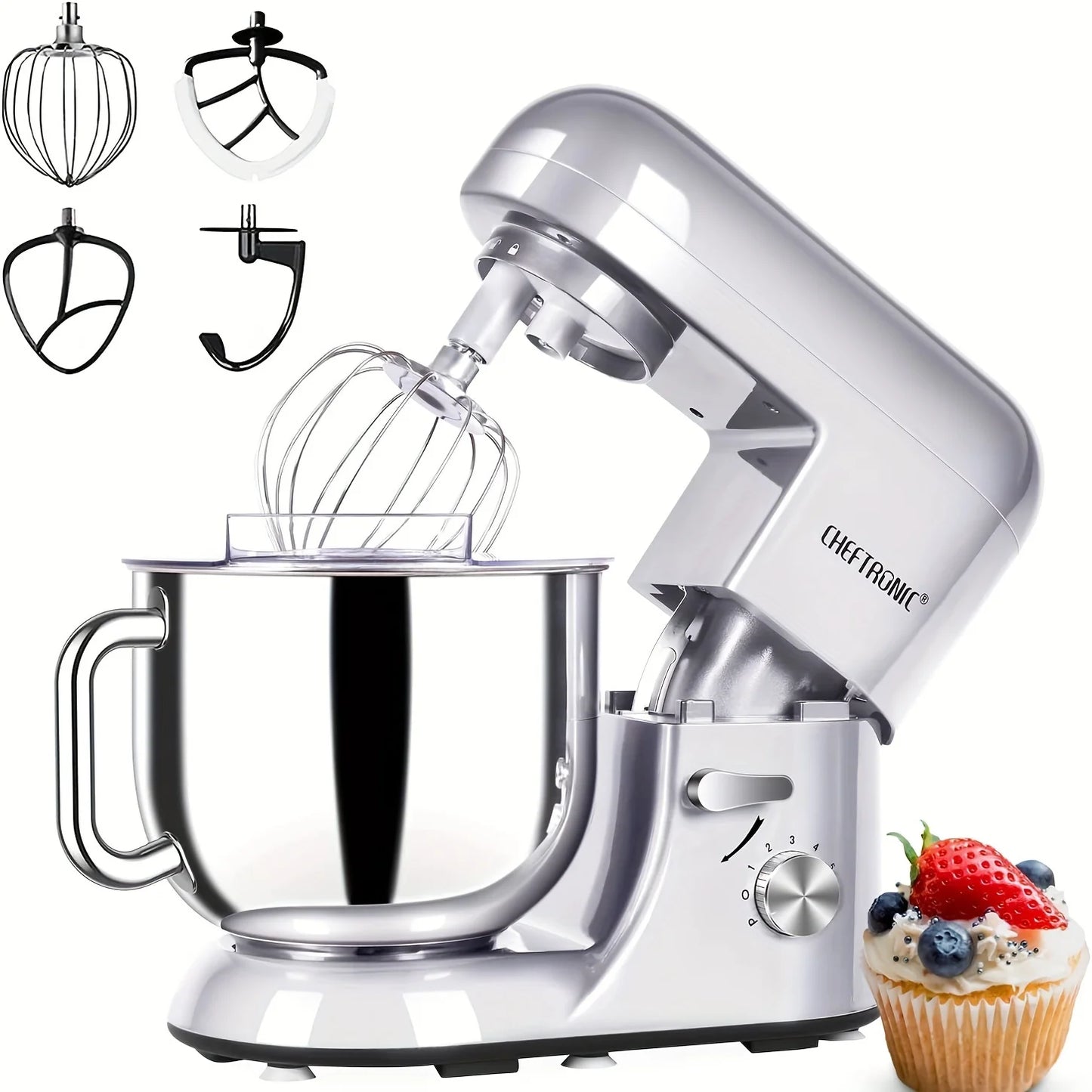 Cheftronic Stand Mixer Tilt Head 650W Six Speed US Plug
