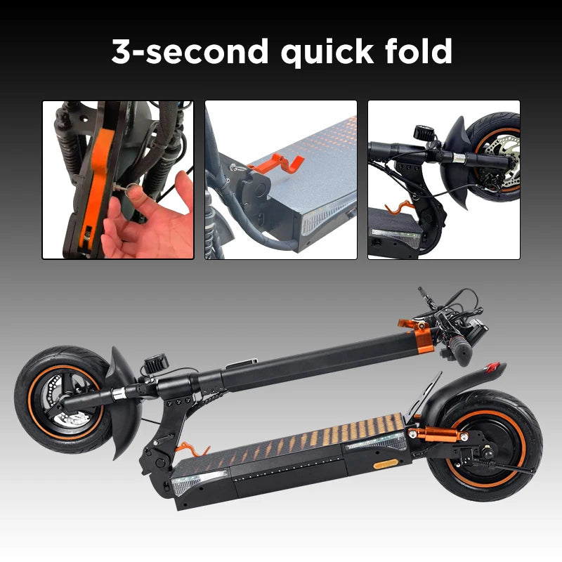 Wildstride T4PRO Electric Scooter 900W Peak Motor Foldable 48V