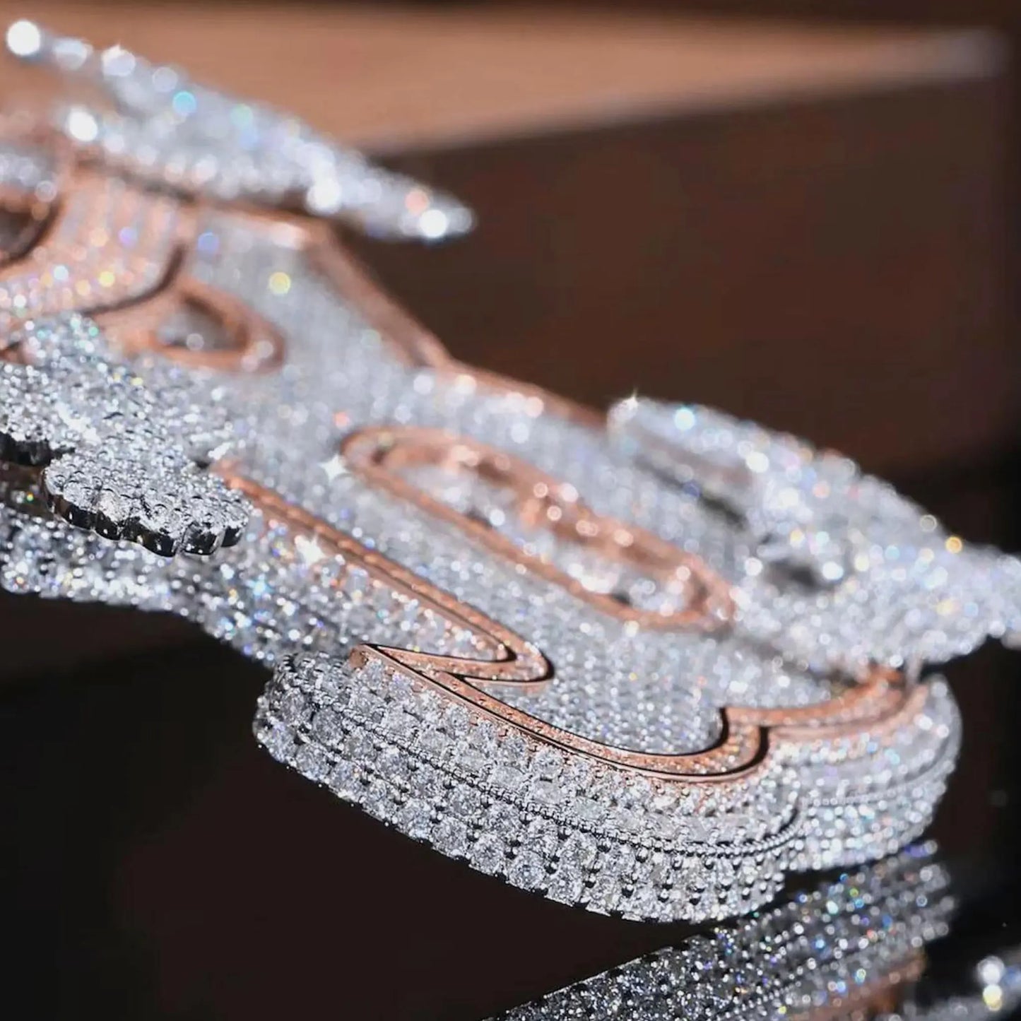 Lyee Cyee Letter B Peace Dove Zircon Pendant Necklace