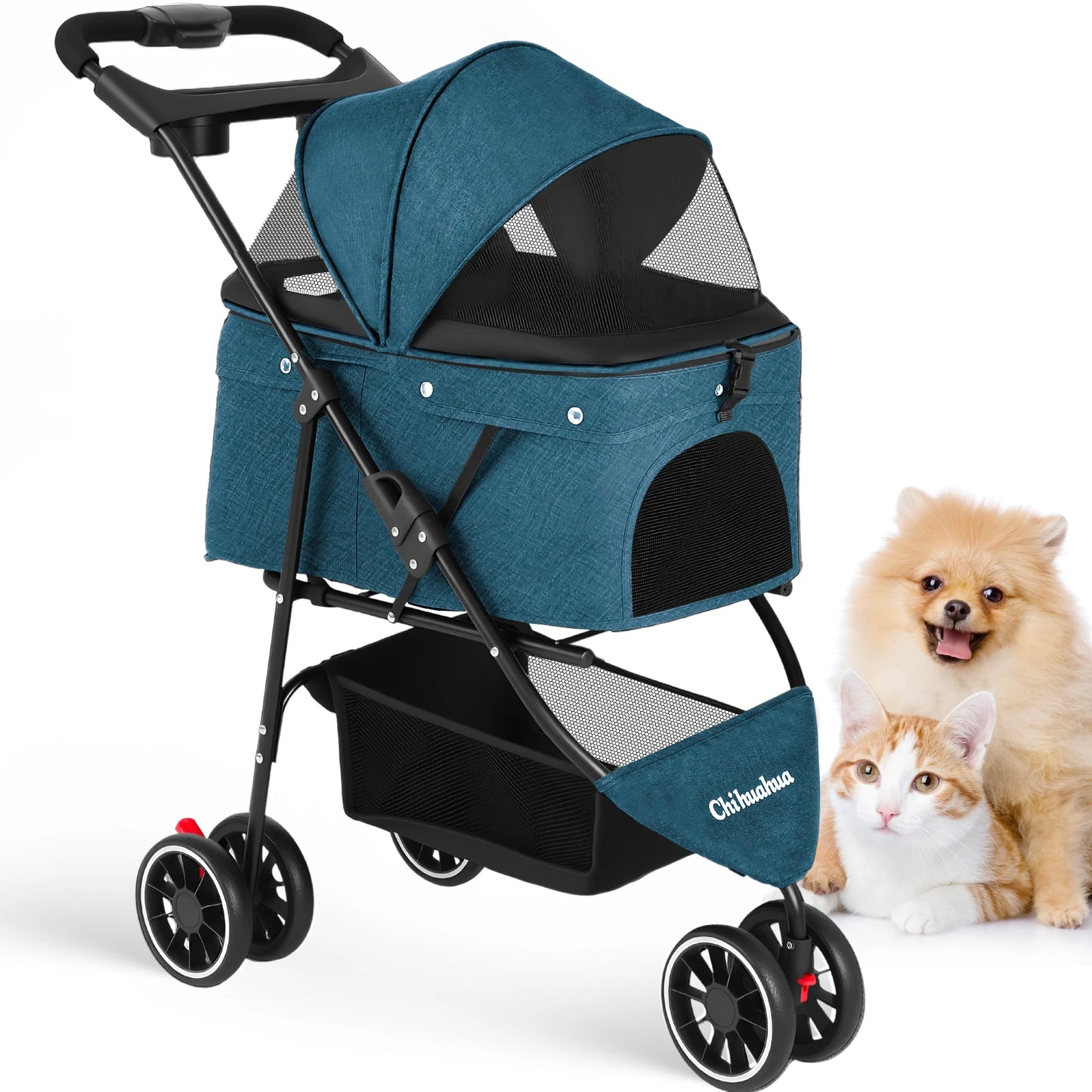 Chihuahua Pet Stroller For Small To Medium Dogs And Cats