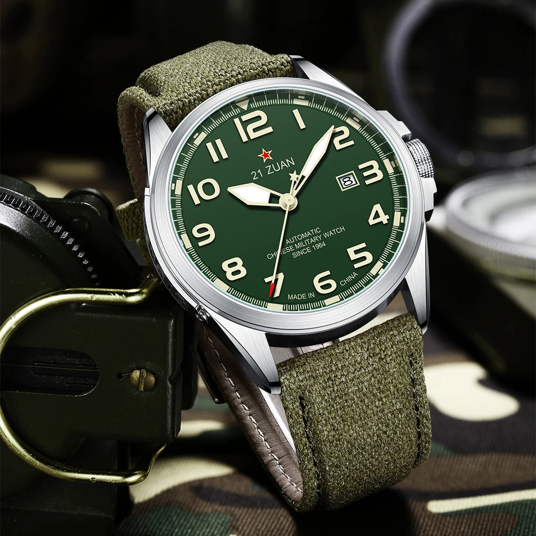 Seagull Automatic Mechanical Men Watch With Premium Leather Strap