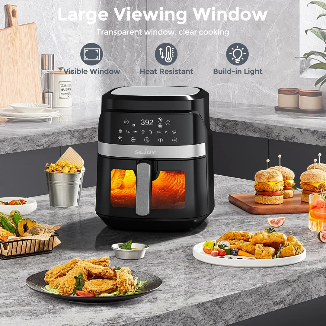 Sejoy Air Fryer 8 In 1 Electric Oven Oilless Cooker For Roast Bake