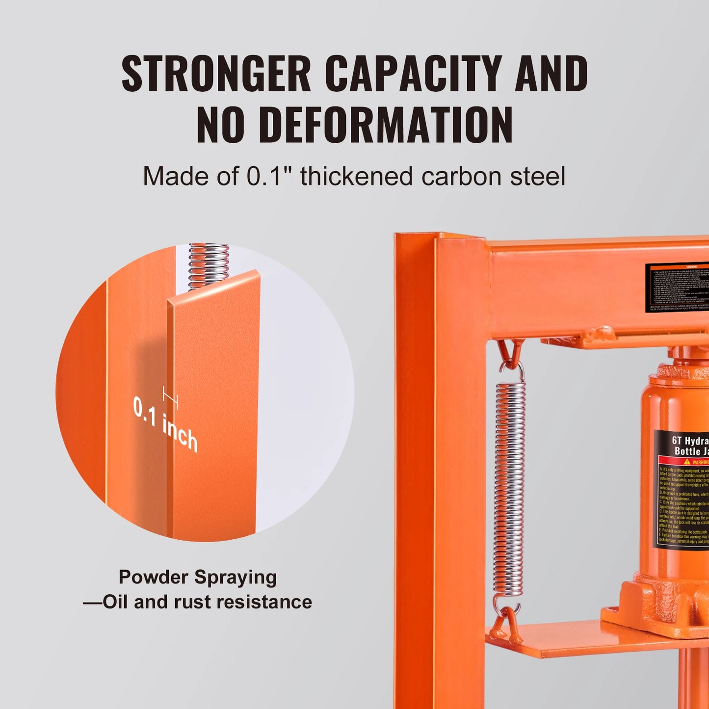 Succebuy Hydraulic Shop Press 6T H Frame For Garage Workshop