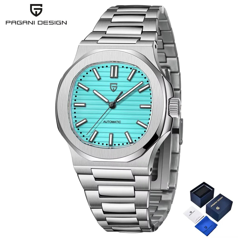 PAGANI DESIGN Automatic Watch For Men Stainless Steel Sports Luxury