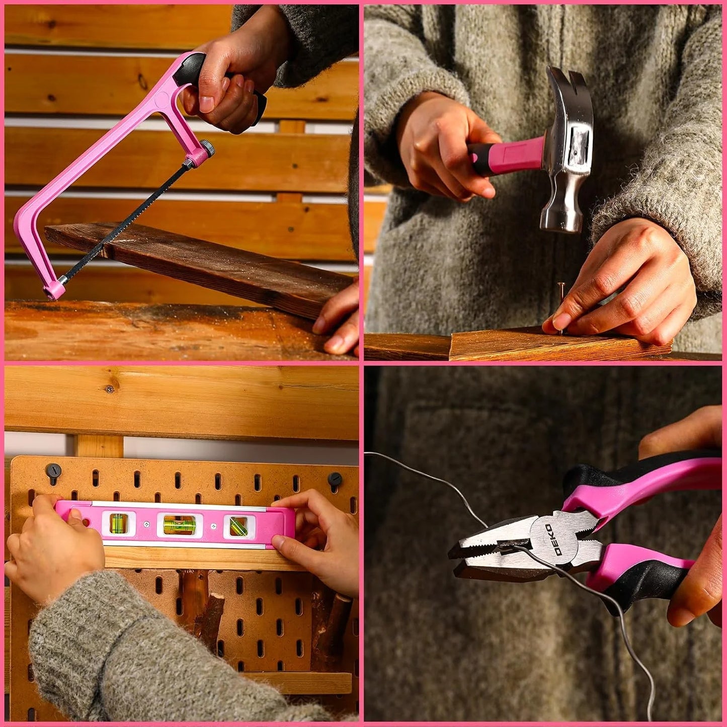 DEKO Home Mechanic Toolbox With 12V Cordless Drill And Organizer