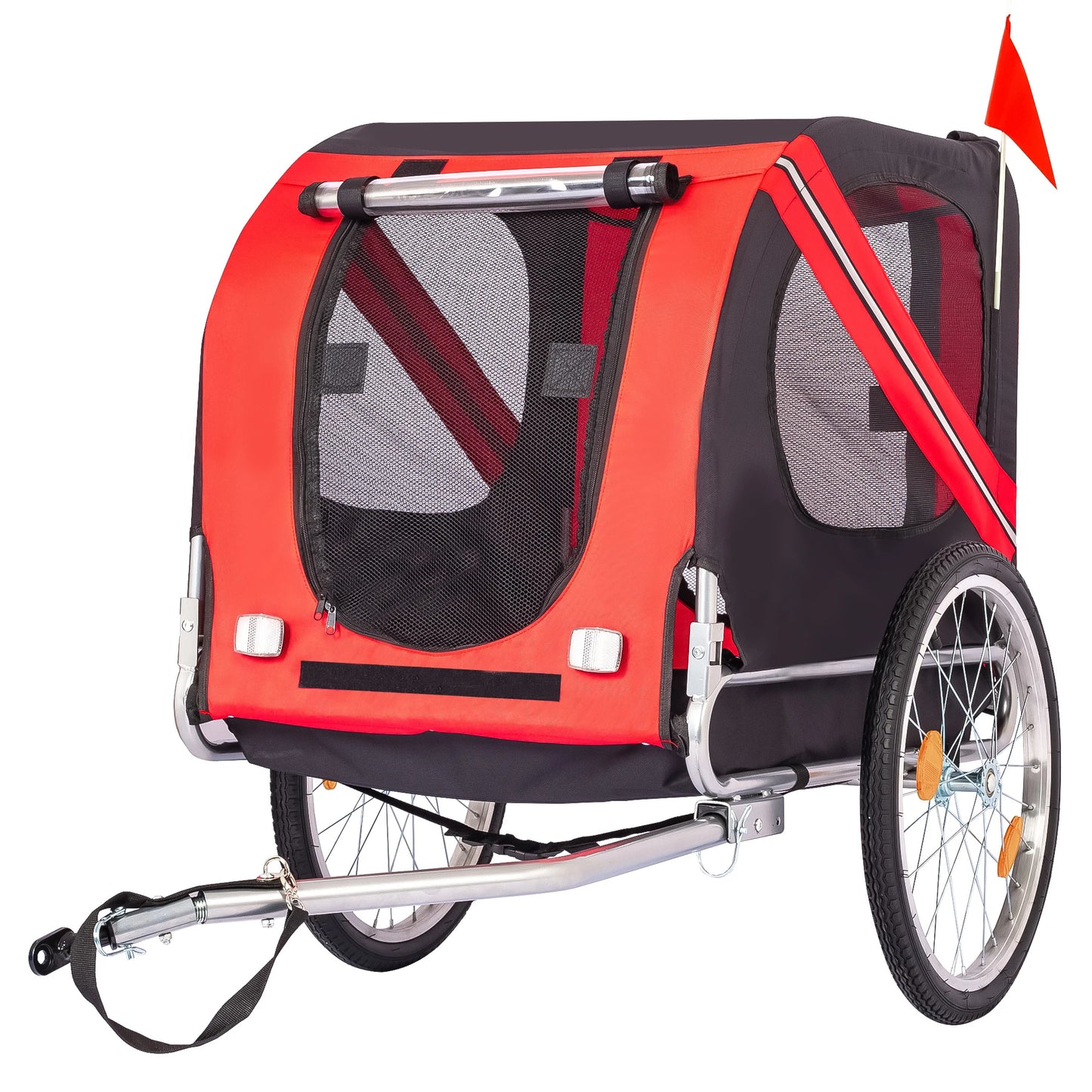 HiMISS Steel Dog Bike Trailer With Universal Coupler