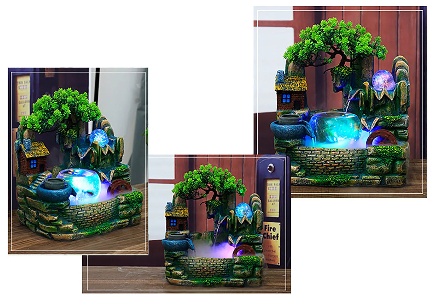 Desktop Waterfall Fountain For Indoor Decor And Relaxation