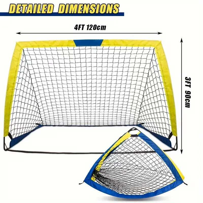Portable Soccer Goals 2 Pack For Backyard And Indoor Play