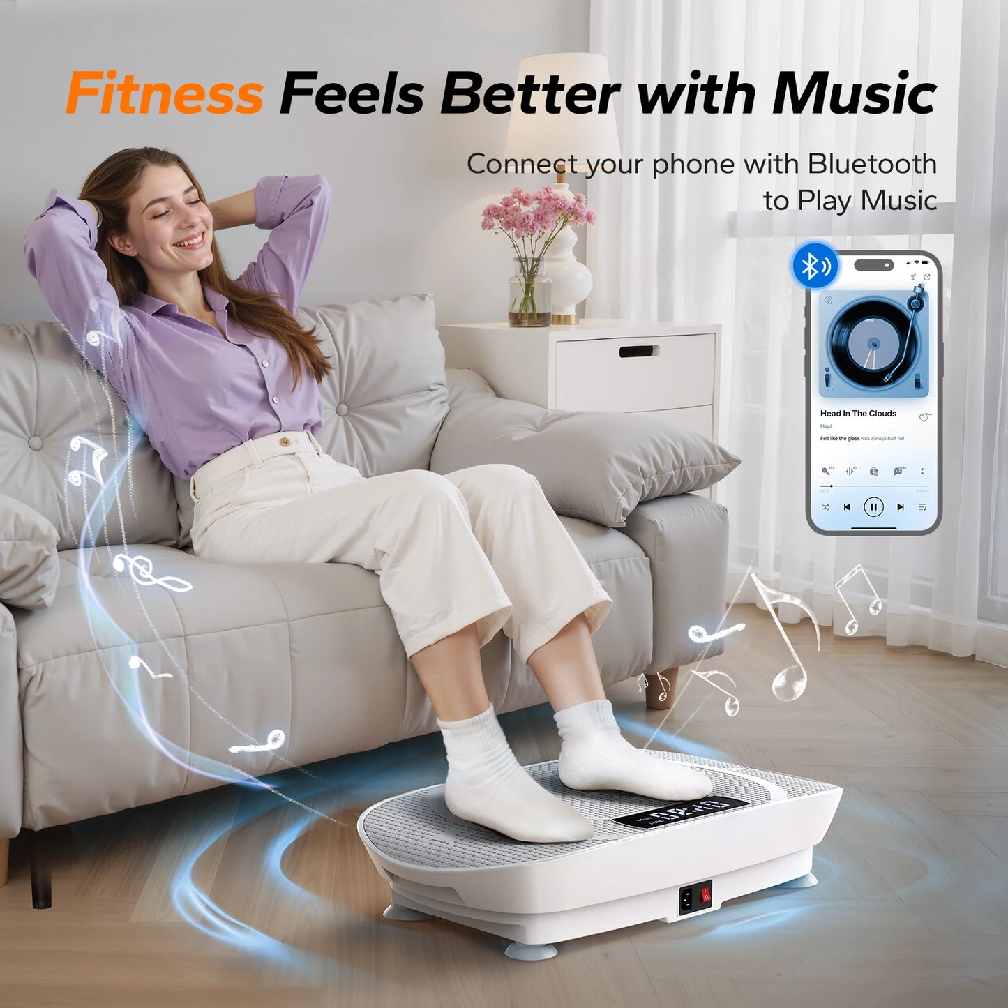 MERACH Vibration Plate CV30 Exercise Machine For Full Body Workout