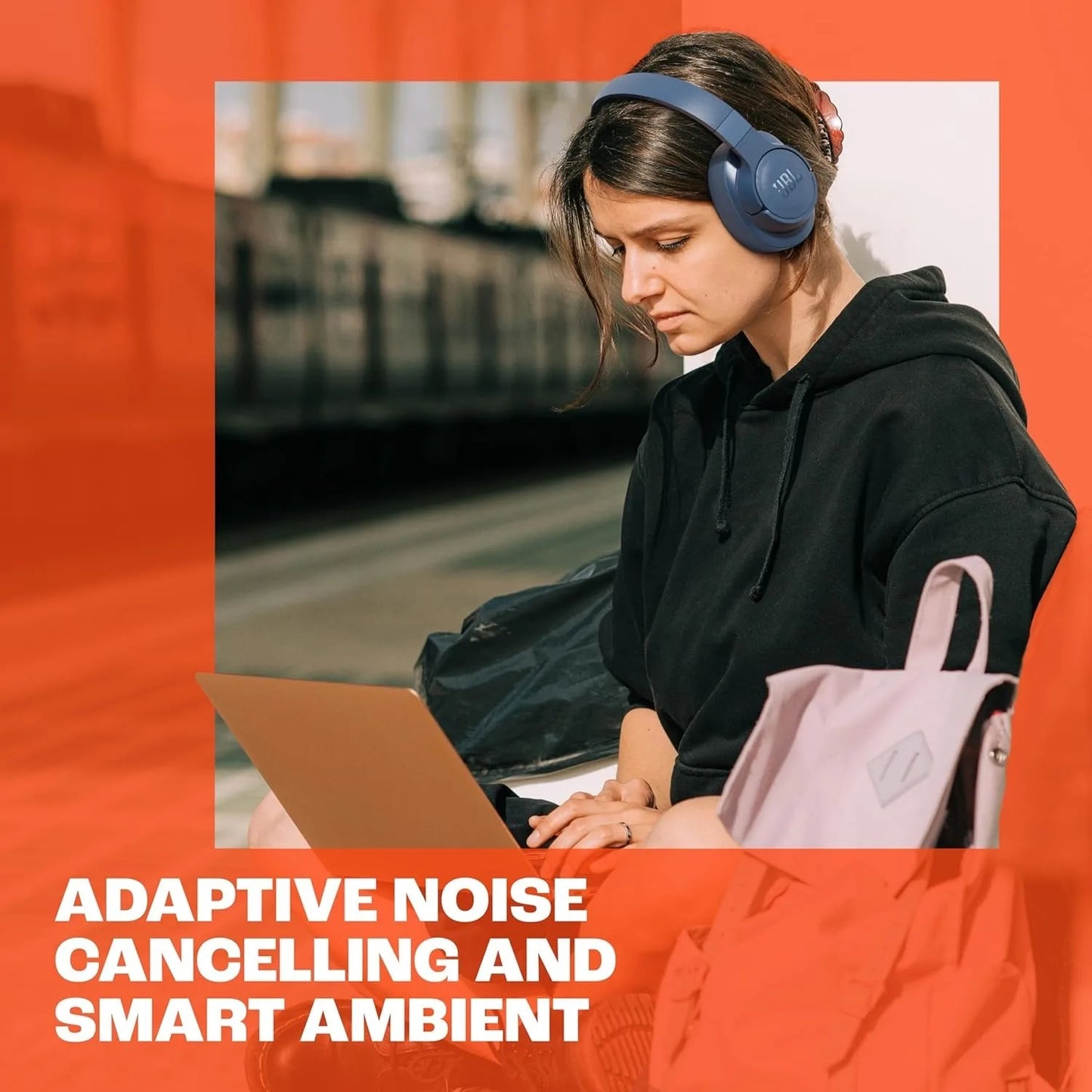 JBL Tune 770NC Wireless Headphones Adaptive Noise Cancelling Smart Ambient