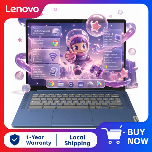 Lenovo IdeaPad Slim 3 Chromebook Laptop With Reliable Performance