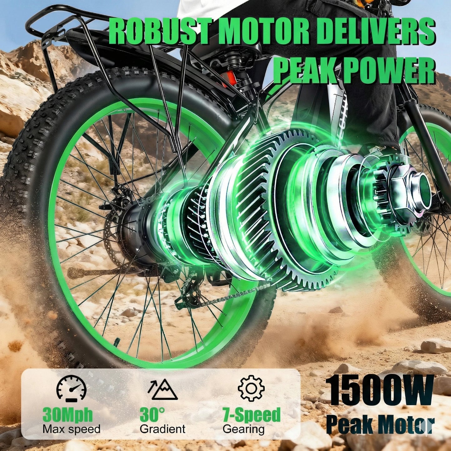 EOEOTWO Fat Tire Electric Bike For Adults 48V Battery 1000W
