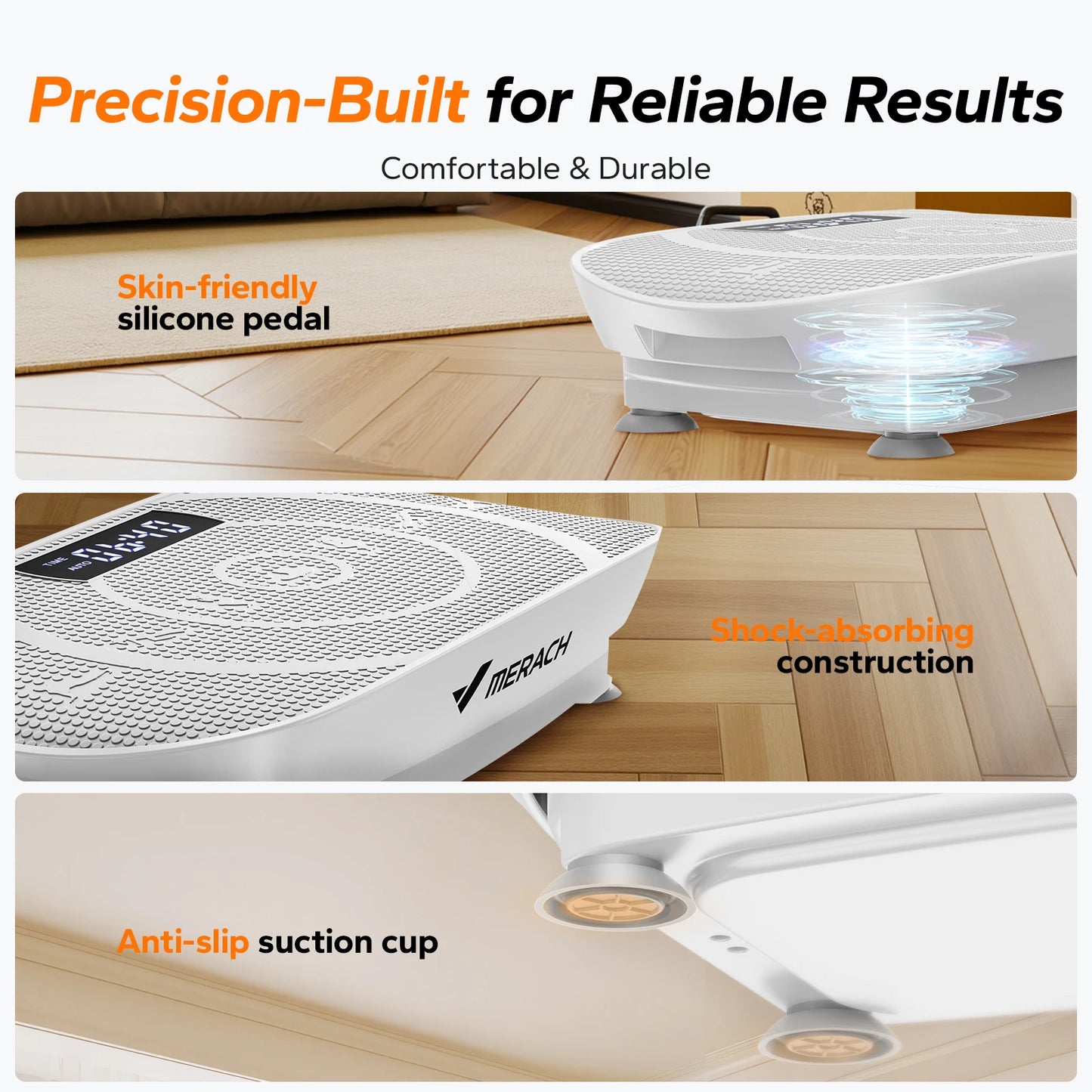 MERACH Vibration Plate CV30 Exercise Machine For Full Body Workout