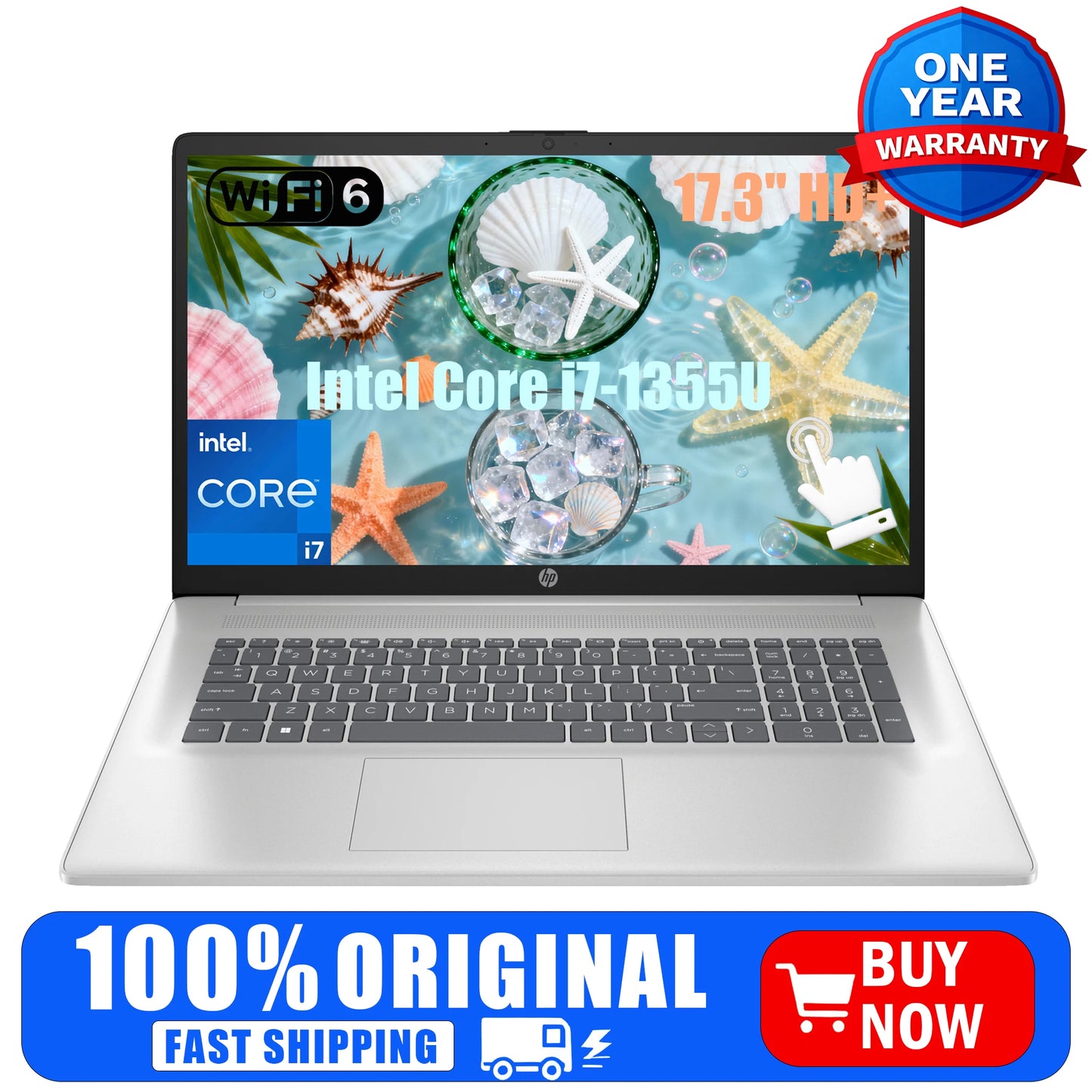 HP 17T Business Laptop Featuring Intel Core I7 Processor