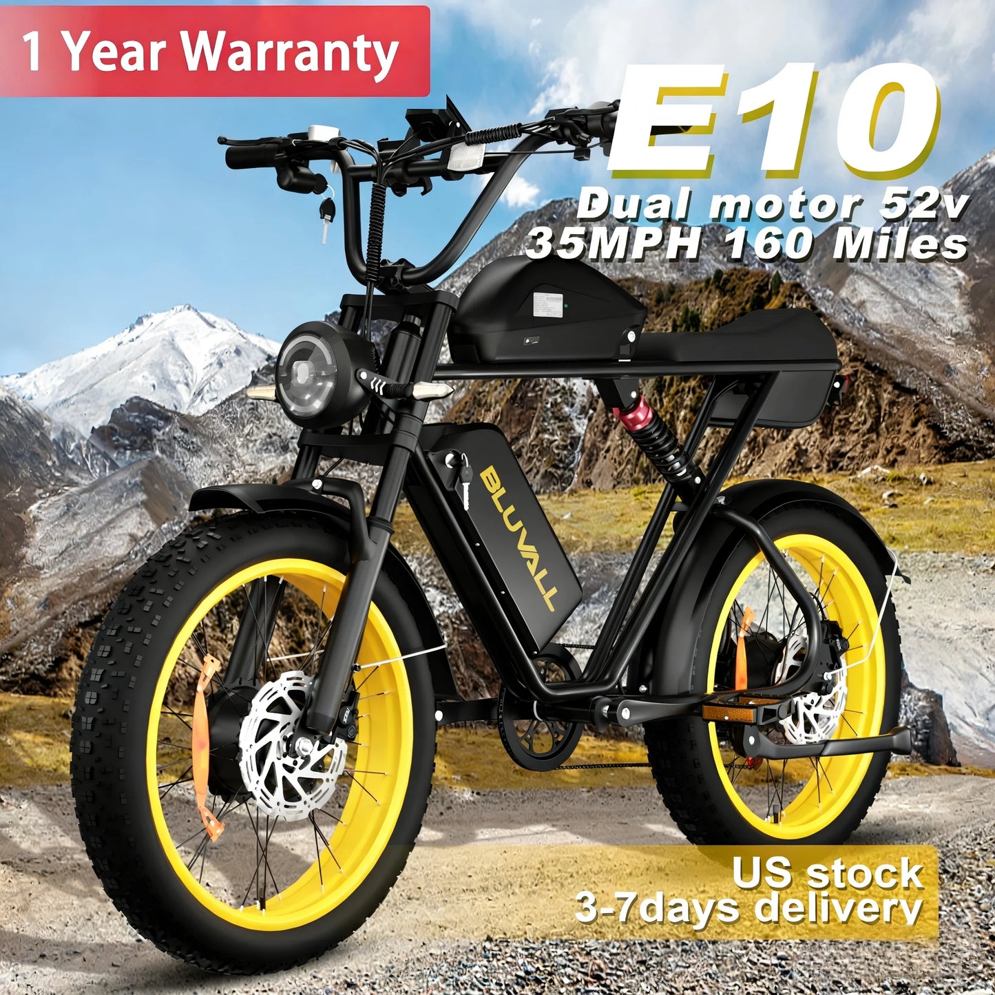 MOOBELO Electric Mountain Bike E10 Full Suspension