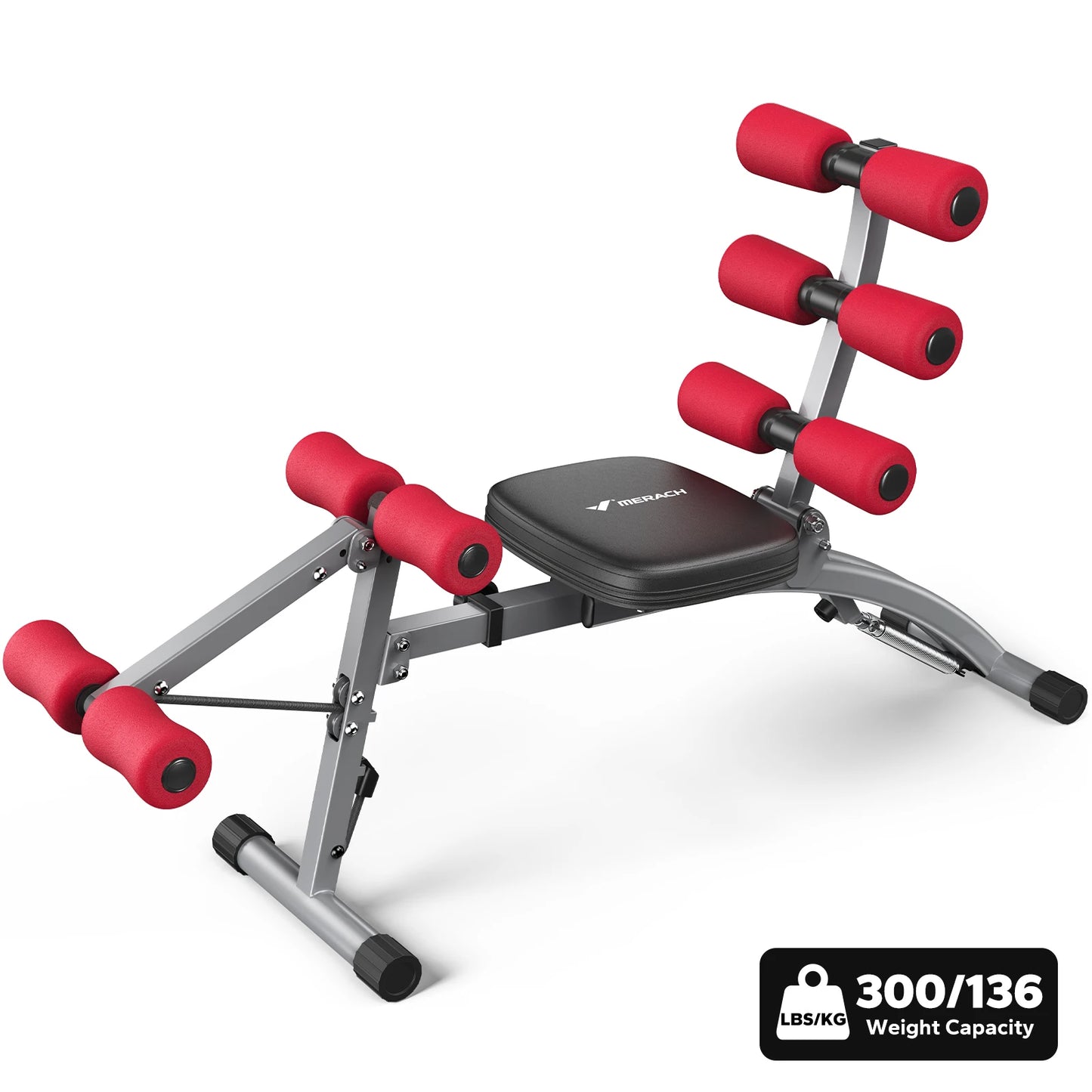 MERACH Ab Machine MultiFunctional Adjustable SitUp Bench For Core Training
