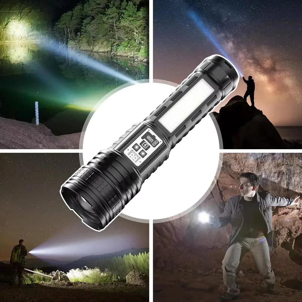 Skywolfeye Long Range LED Flashlight For Outdoor Adventures