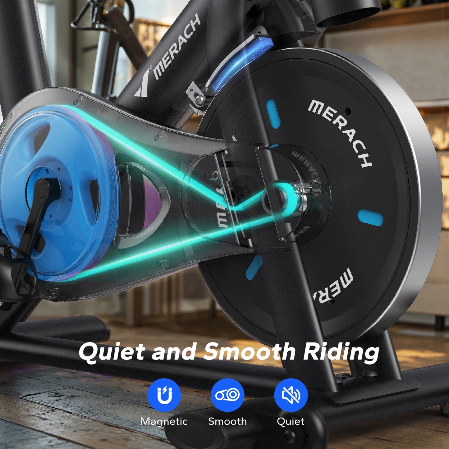 MERACH Magnetic Stationary Bike With Exclusive App And Brake Pad