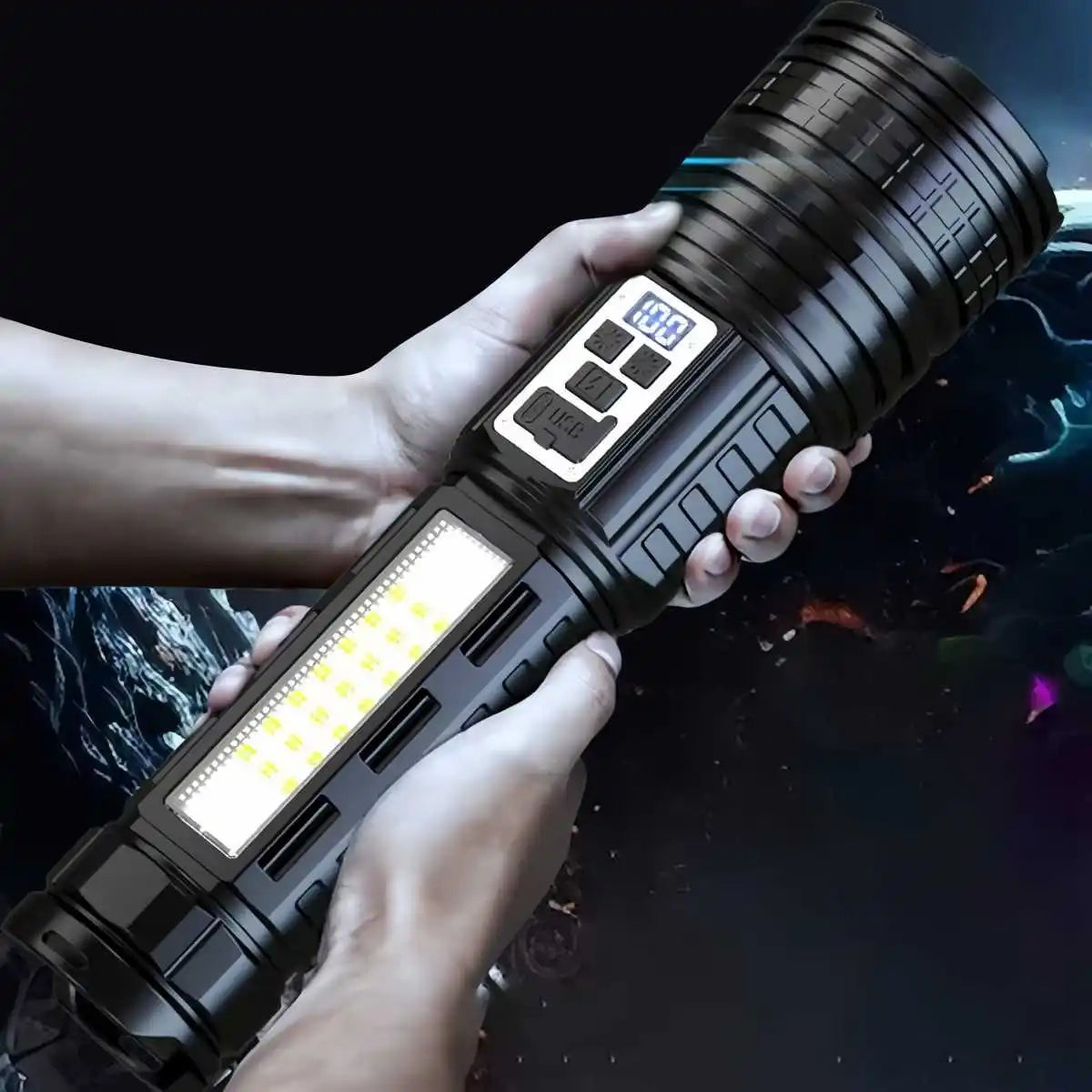 Skywolfeye Long Range LED Flashlight For Outdoor Adventures