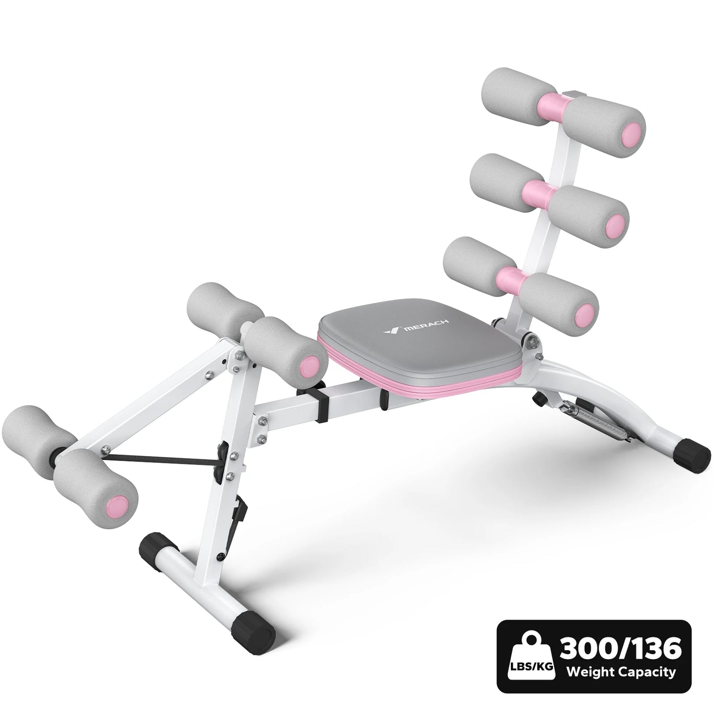 MERACH Ab Machine MultiFunctional Adjustable SitUp Bench For Core Training