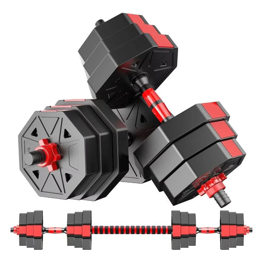 SQ44Pounds Adjustable Dumbbell To Barbell 3 In 1 Home Gym