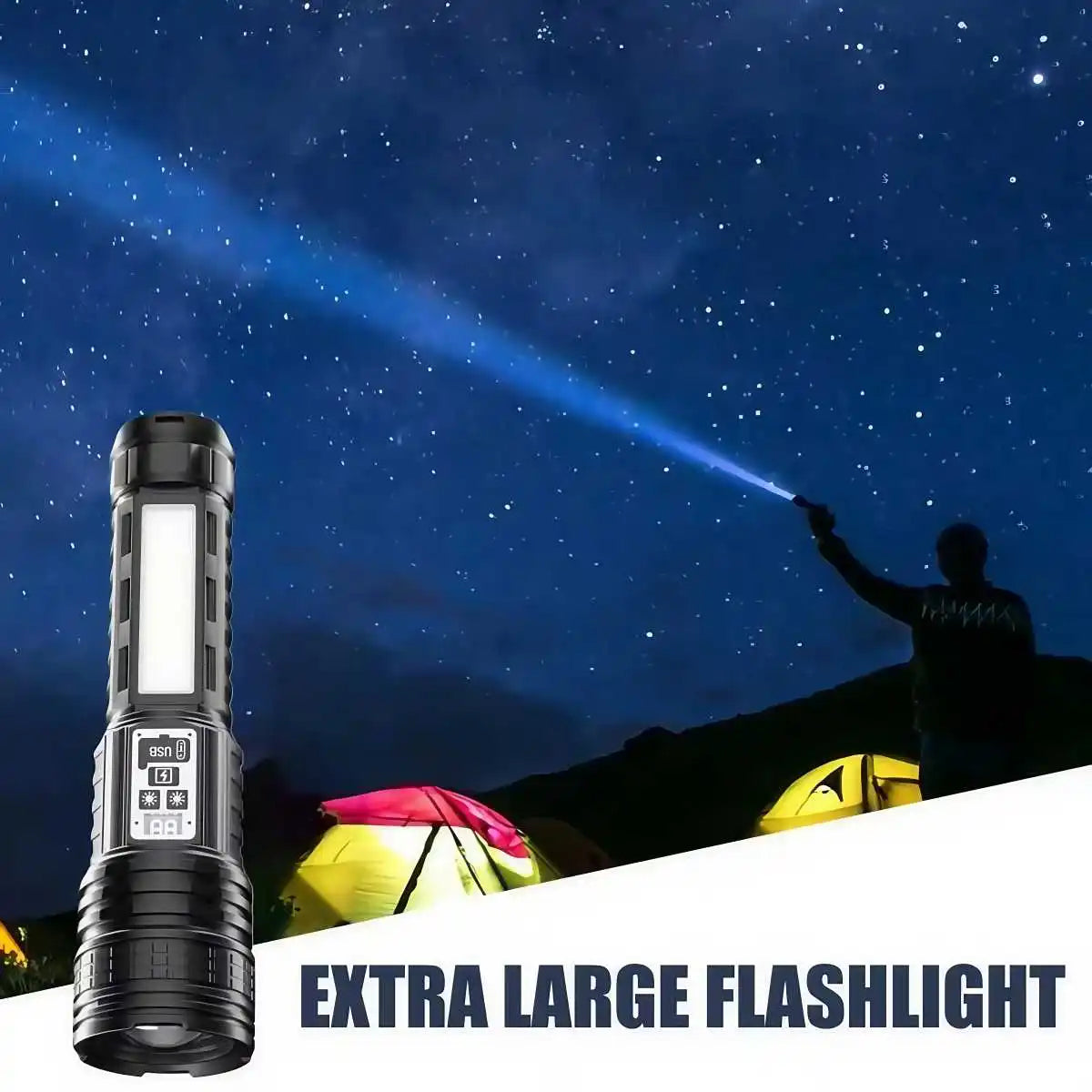 Skywolfeye Long Range LED Flashlight For Outdoor Adventures