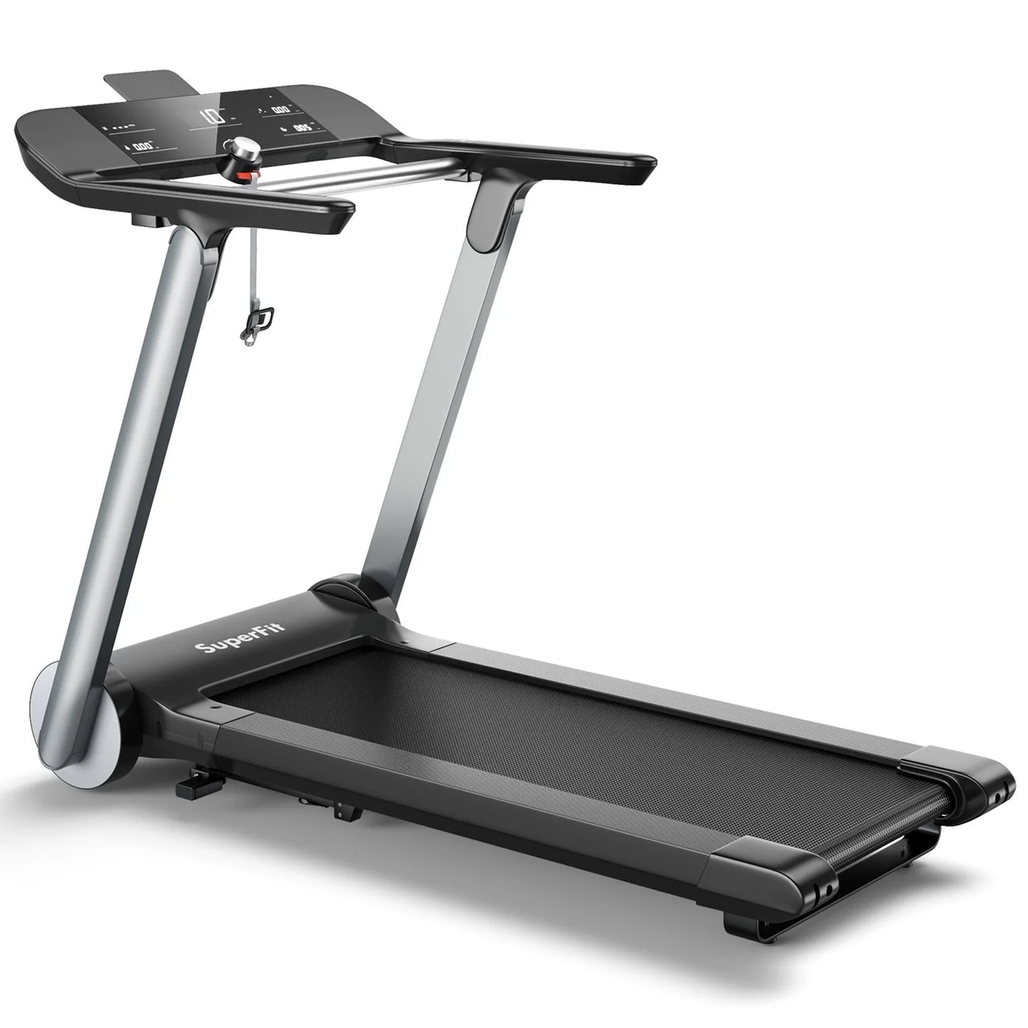 Electric Folding Treadmill Designer Running Machine With Heart Rate Belt
