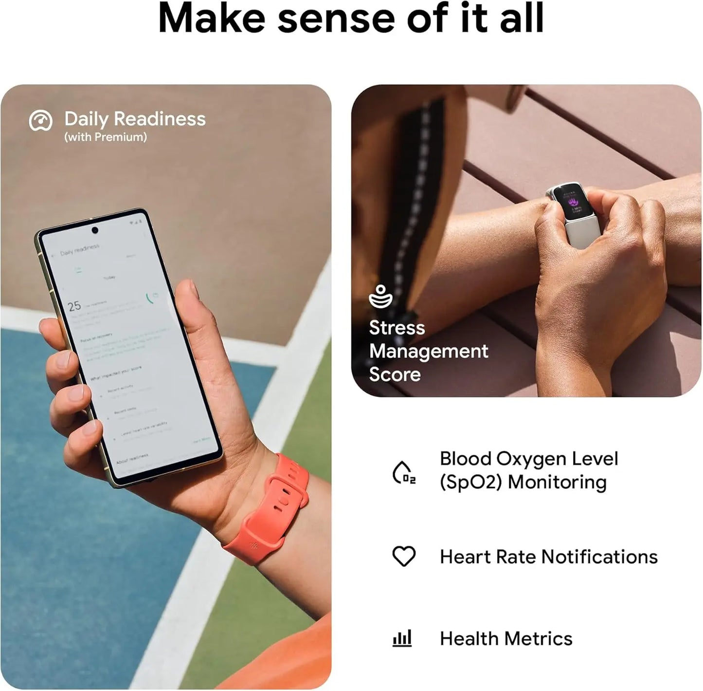 Fitbit Charge 6 Smart Fitness Tracker With ECG And GPS