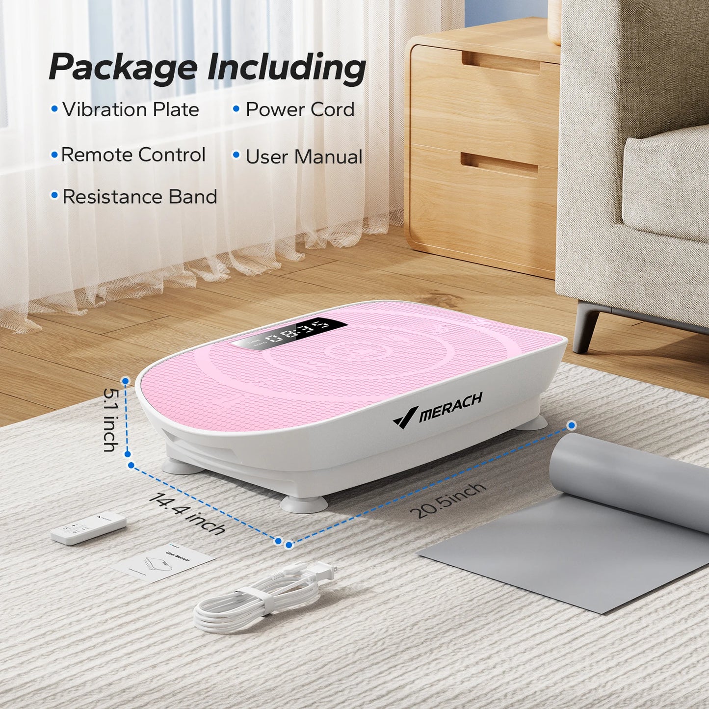 MERACH Vibration Plate CV30 Exercise Machine For Full Body Workout