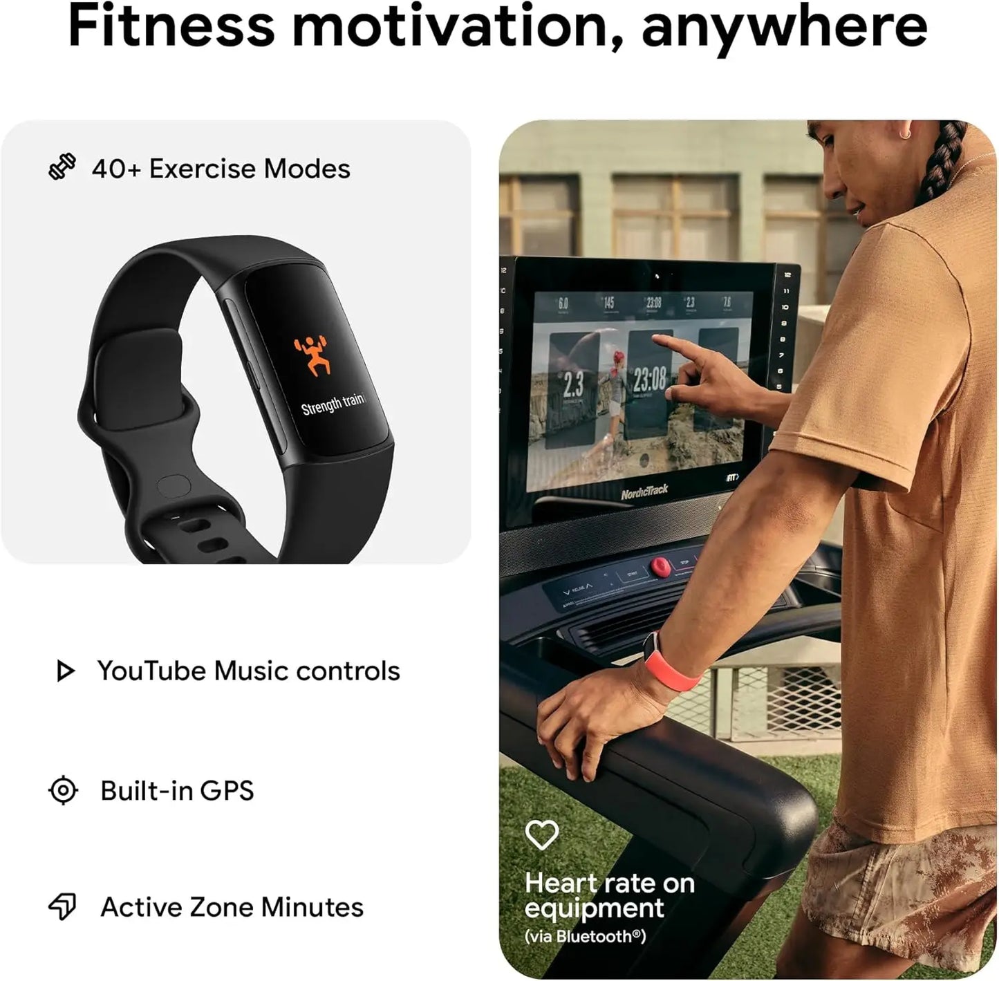 Fitbit Charge 6 Smart Fitness Tracker With ECG And GPS