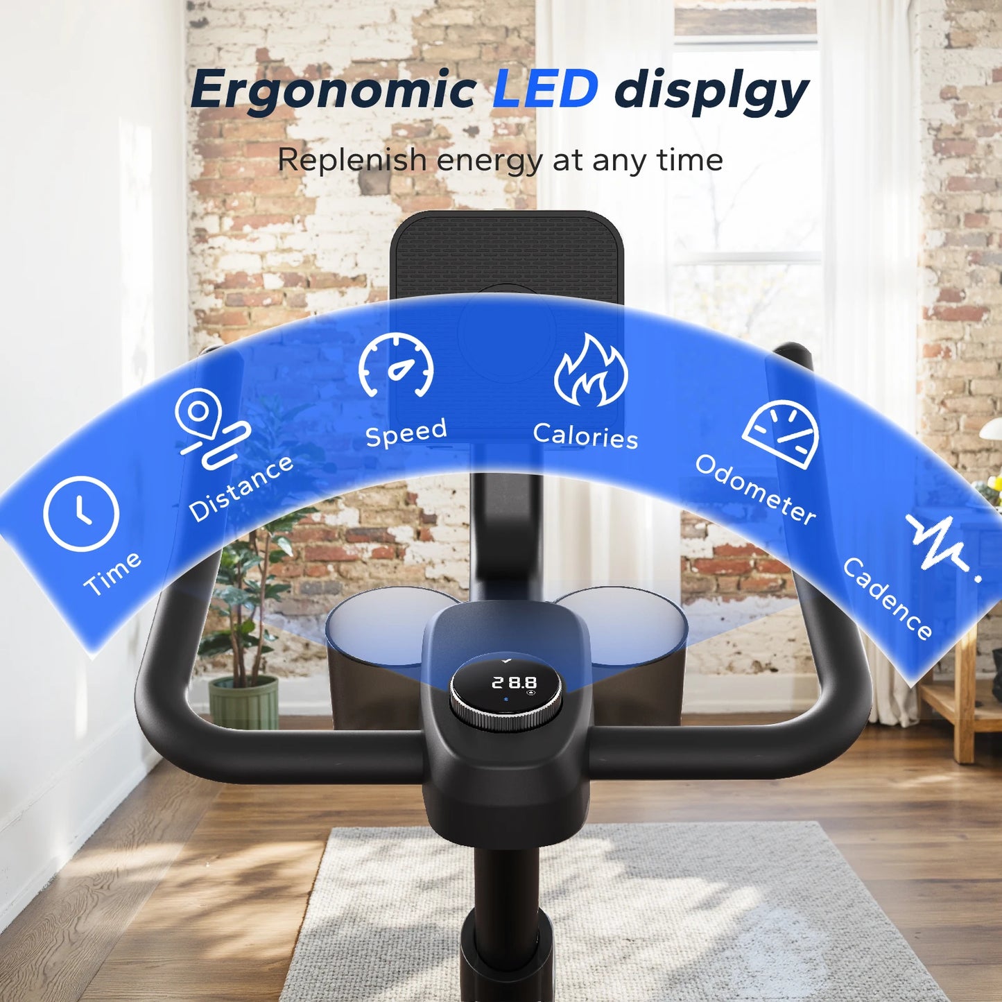 MERACH Magnetic Stationary Bike With Exclusive App And Brake Pad