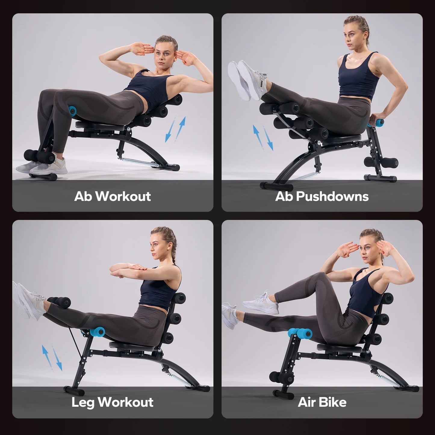 MERACH Ab Machine MultiFunctional Adjustable SitUp Bench For Core Training