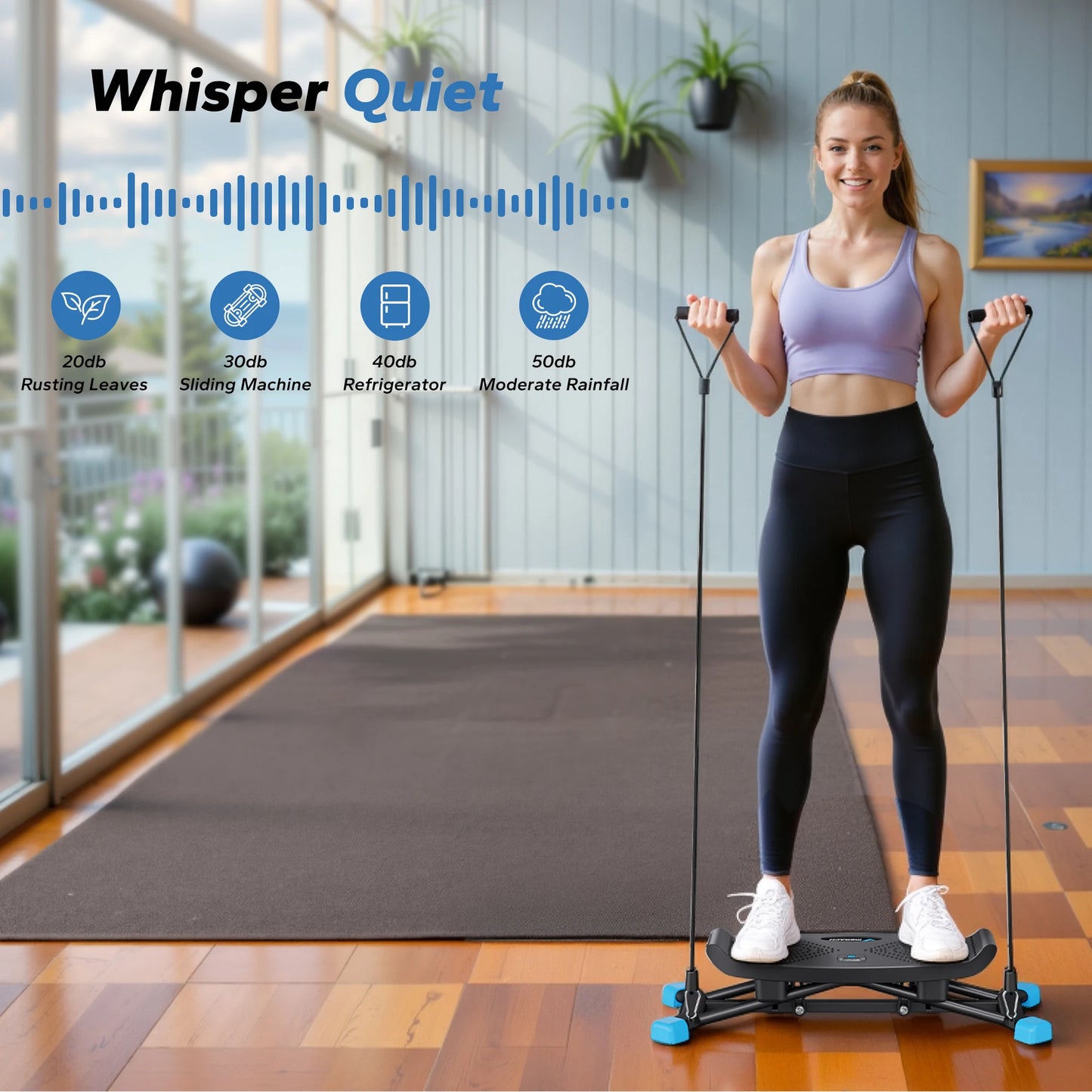 MERACH Ski Machine for Simulated Ski Training and Cardio Fitness
