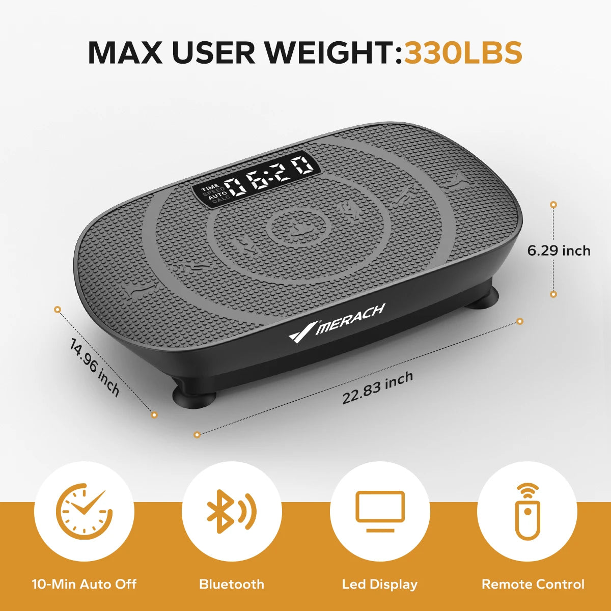 MERACH Vibration Plate CV30 Exercise Machine For Full Body Workout
