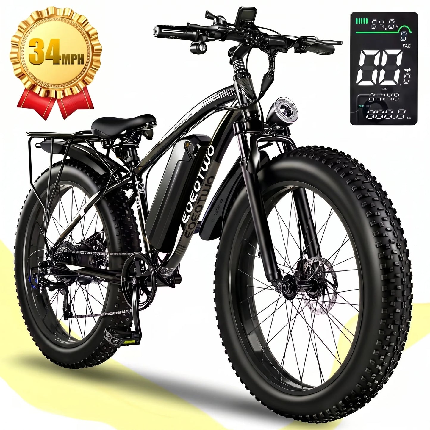 EOEOTWOC 1500W Fat Tire Electric Bike for Adults