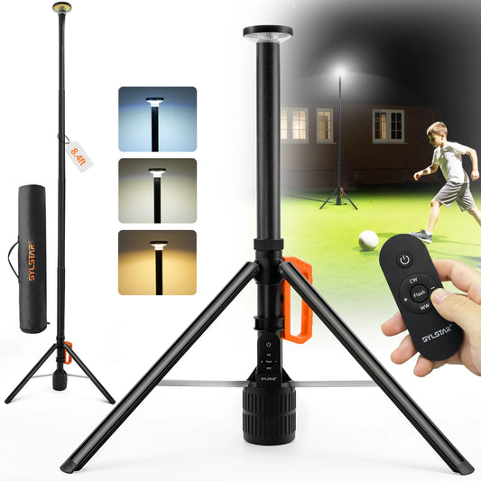 Rechargeable Work Light With Remote Control Telescopic Camping 3CCT