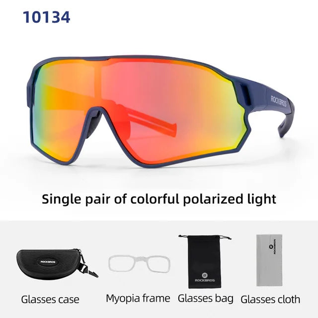 ROCKBROS Polarized Cycling Glasses UV400 Outdoor Sports Eyewear