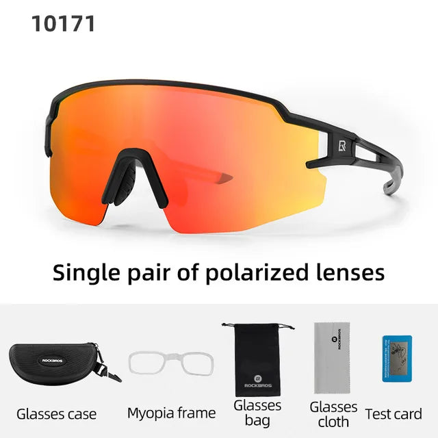 ROCKBROS Polarized Cycling Glasses UV400 Outdoor Sports Eyewear